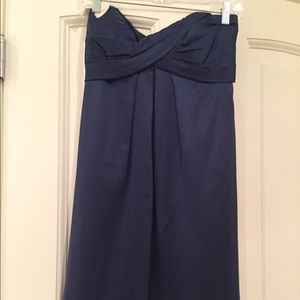 Nicole Miller navy strapless dress